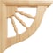 Ekena Millwork 1 1/2"W x 7"D x 7"H Andrea Wagon Wheel Bracket, Red Oak BKT01X07X07ADRO - alternate 2